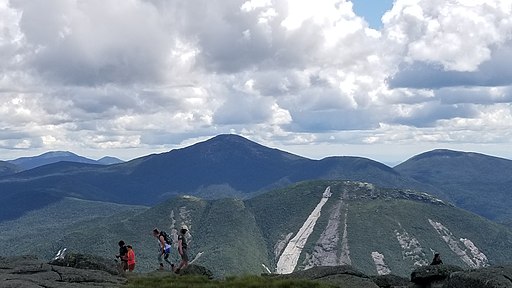 A view of the Adirondack's High Peaks featuring Mount Marcy, its highest.