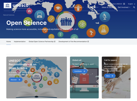 Open science call for papers on UNESCO open science page