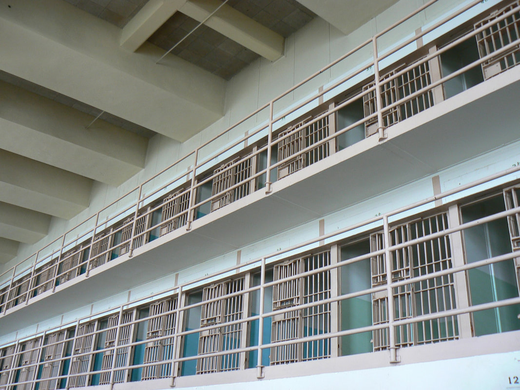 Image of open prison cells